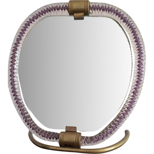 Miroir vintage en verre de Murano
