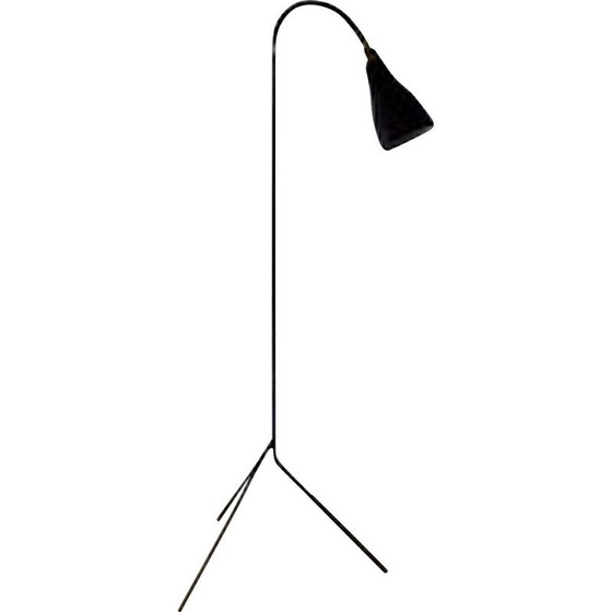 Image 1 of Lampadaire vintage diabolo en métal noir, 1960