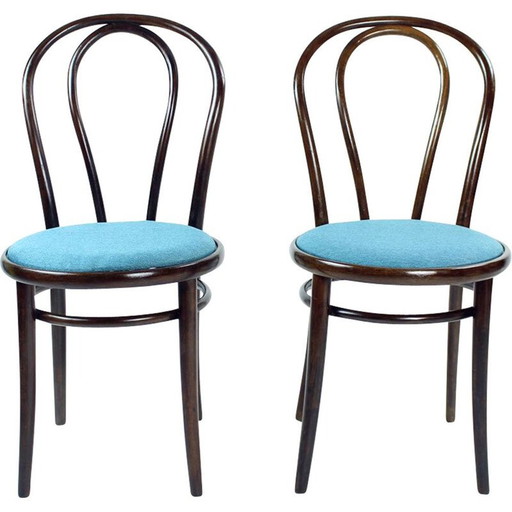 Chaise de bistrot vintage Thonet n° 16 par Ton, Tchécoslovaquie années 1960