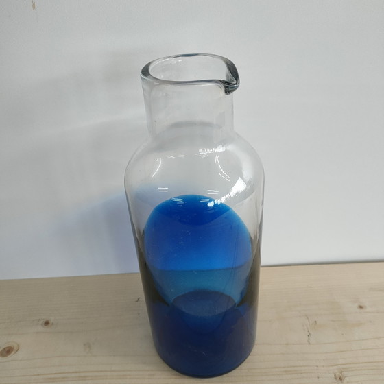 Image 1 of Pichet en verre vintage 'style Effet'.