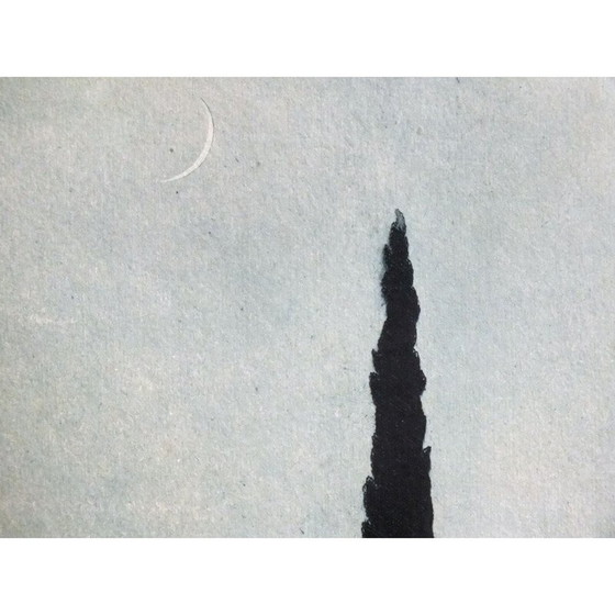 Image 1 of Gravure à l'aquatinte du Lac des cygnes vintage par Sir Claude Francis Barry, 1900