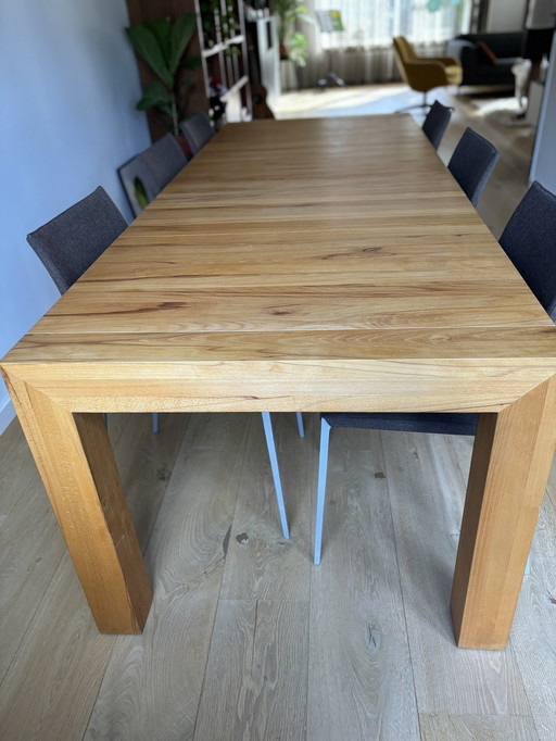 Table de salle à manger Moyard hêtre massif