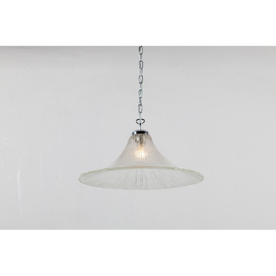 Image 1 of Lampe suspendue vintage en verre dépoli pour Limburg, 1960