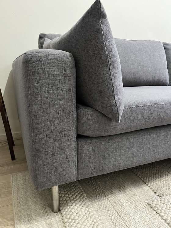 Image 1 of Bolia Scandinavia 3 places avec pouf et coussins classiques