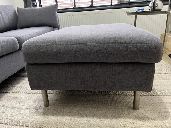 Image 1 of Bolia Scandinavia 3 places avec pouf et coussins classiques