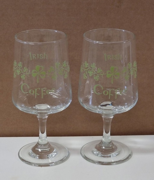 2130 Vintage Irish Coffee Glasses Verres à café