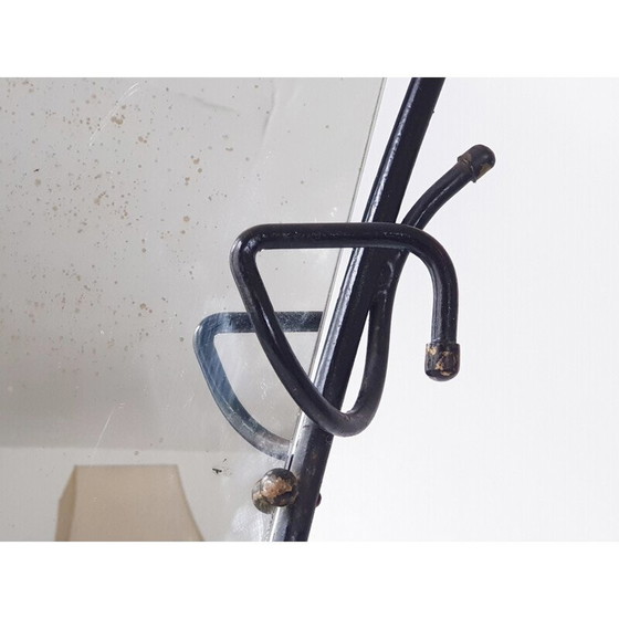 Image 1 of Porte-manteau miroir vintage 1950