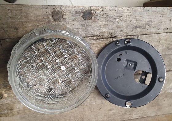 Image 1 of 2052 Plafonnier en verre vintage