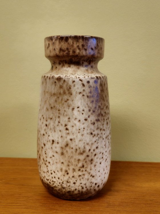 Image 1 of Vintage Allemagne de l'Ouest Scheurich Vase Vase Marron