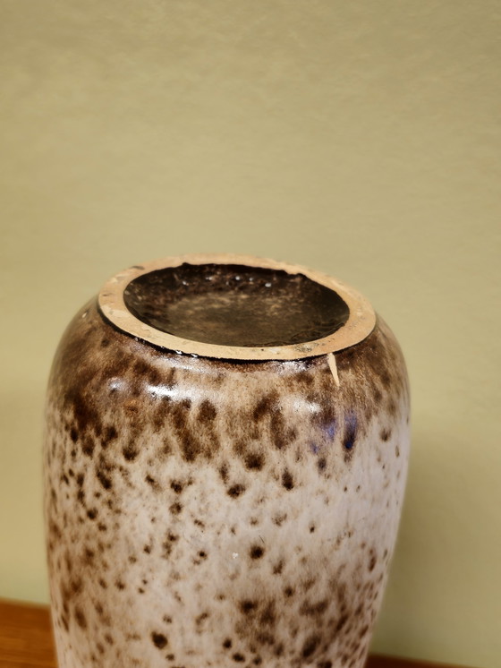 Image 1 of Vintage Allemagne de l'Ouest Scheurich Vase Vase Marron