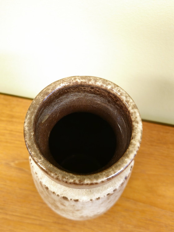 Image 1 of Vintage Allemagne de l'Ouest Scheurich Vase Vase Marron