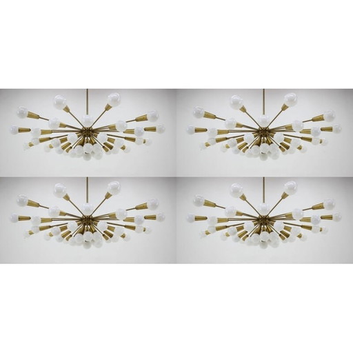 Ensemble de 4 lustres vintage Sputnik Atomic, 1960s