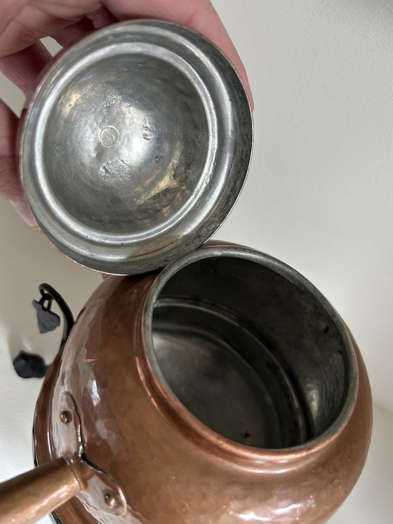 Image 1 of Bouilloire en cuivre Antique Fait à la main Suède