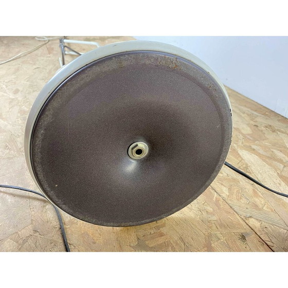 Image 1 of Lampadaire vintage avec contrepoids chromé et métal peint en blanc, 1970