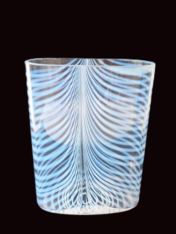 Image 1 of Kosta Boda - Vase zébré grand format Par Bertil Vallien