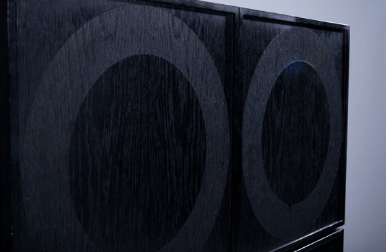 Image 1 of Meuble de bar brutaliste belge au design géométrique des années 70