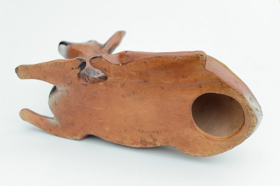 Image 1 of Grand chevreuil figurine en céramique, Mid Century figurine de jardin