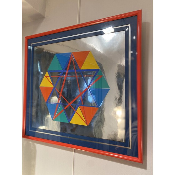 Image 1 of Sérigraphie vintage "Étoile de David", 1979