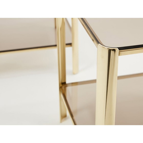 Image 1 of Paire de tables d'appoint en bronze de J.T. Lepelletier pour Broncz, 1960