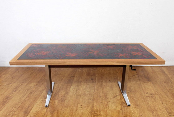Image 1 of Table Basse Vintage Monte Et Baisse 1970