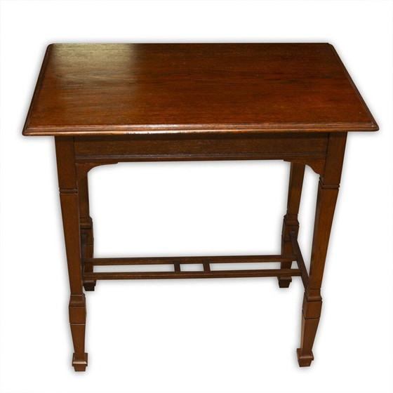 Image 1 of Table d'appoint vintage en bois de chêne sécessionniste, Autriche-Hongrie 1915