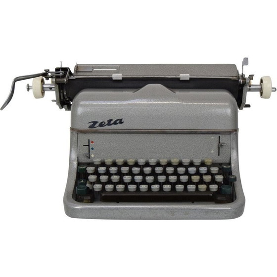 Image 1 of Machine à écrire vintage zeta en métal, tchèque 1960
