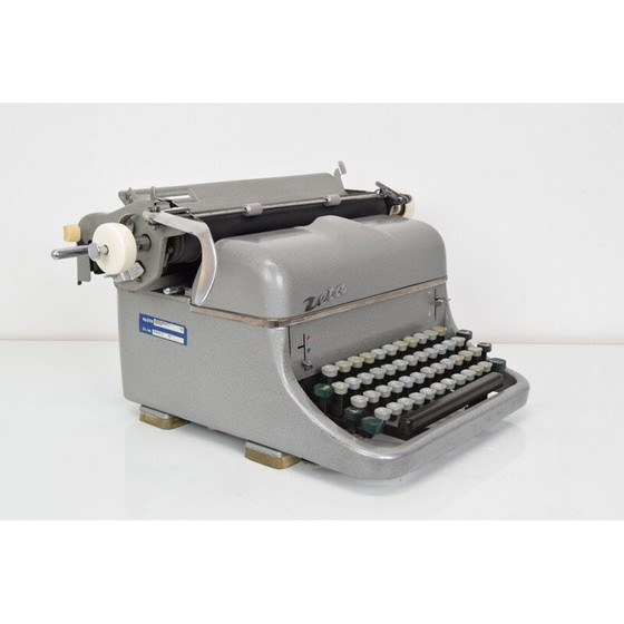 Image 1 of Machine à écrire vintage zeta en métal, tchèque 1960