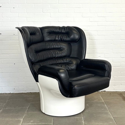 Vintage Longhi Elda Chair fauteuil pivotant par Joe Colombo