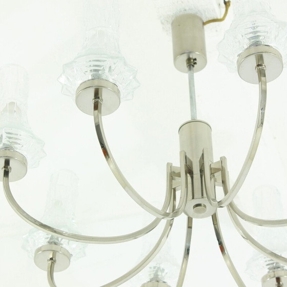 Image 1 of Lustre à huit branches en cristal - années 1960