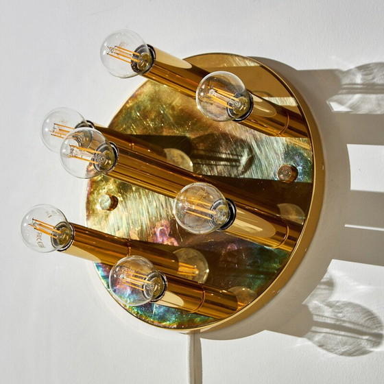 Image 1 of Applique vintage en laiton de Sölken Leuchten, 1970