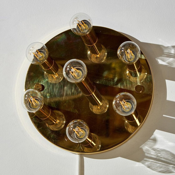 Image 1 of Applique vintage en laiton de Sölken Leuchten, 1970