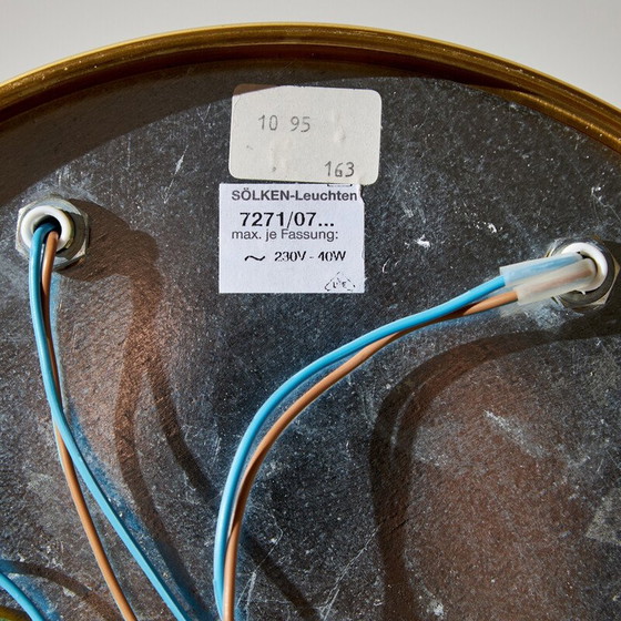 Image 1 of Applique vintage en laiton de Sölken Leuchten, 1970