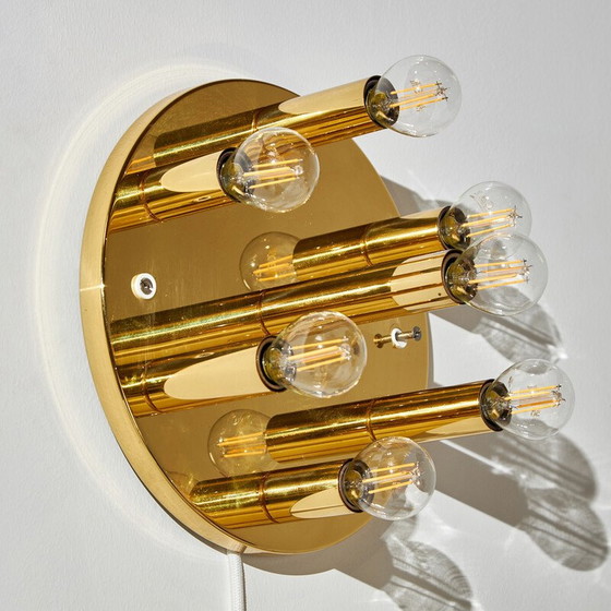 Image 1 of Applique vintage en laiton de Sölken Leuchten, 1970