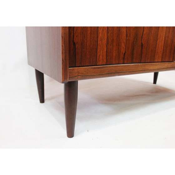 Image 1 of Armoire vintage avec portes en verre en bois de rose, Danemark 1960