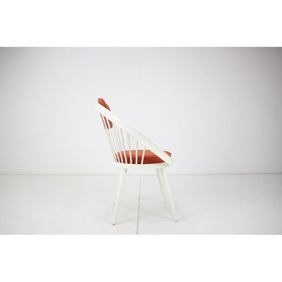 Image 1 of Fauteuil en bois et tissu allemand du Mid Century, 1970