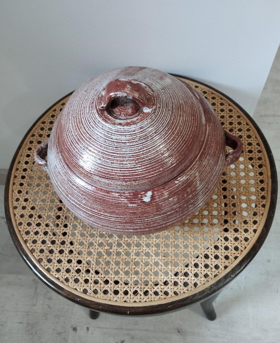 Image 1 of Grès Vernissé De Biot - Grande Pièce De Forme Vintage - Centre De Table