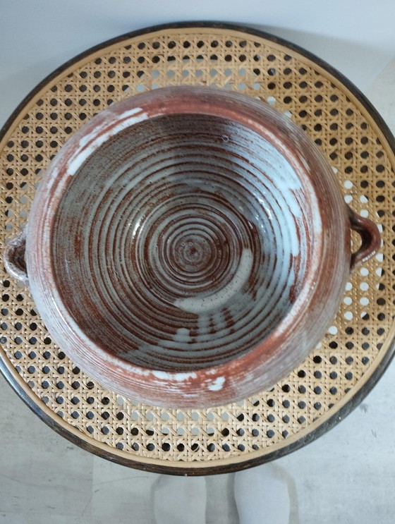 Image 1 of Grès Vernissé De Biot - Grande Pièce De Forme Vintage - Centre De Table