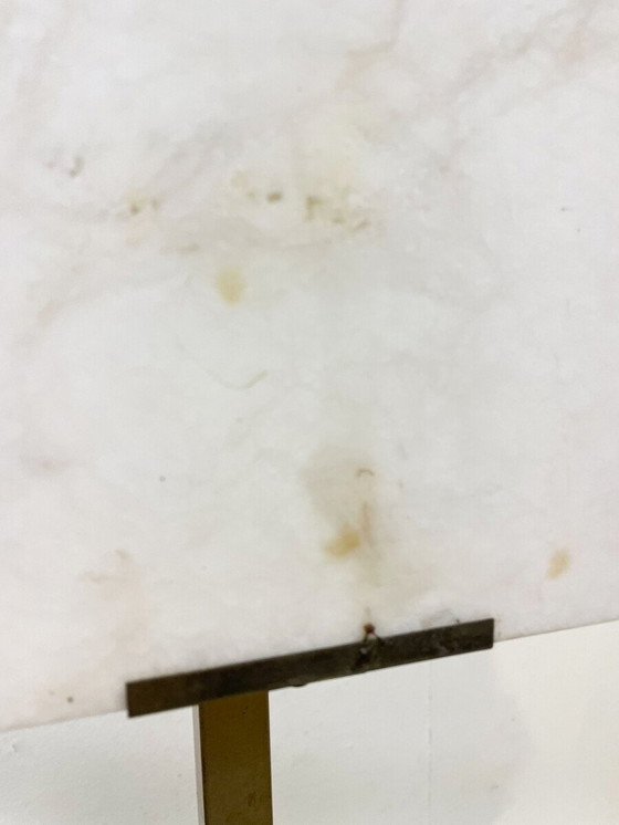 Image 1 of Lampe de table Mid Century Moderne Marbre et Laiton