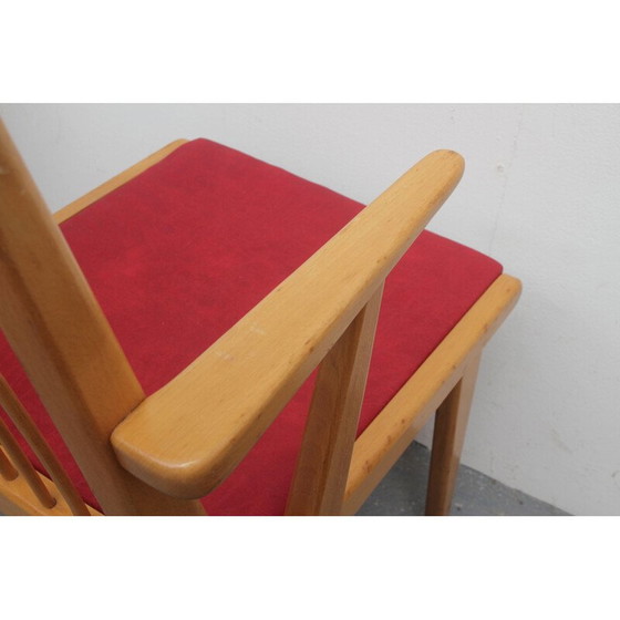 Image 1 of Fauteuil vintage en hêtre clair 1950