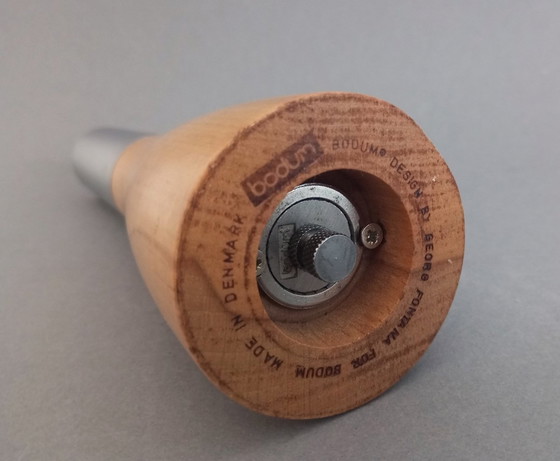 Image 1 of Bodum Moulin à poivre et à épices en bois de teck Design Georg Fontana Danemark/Italie 1990S