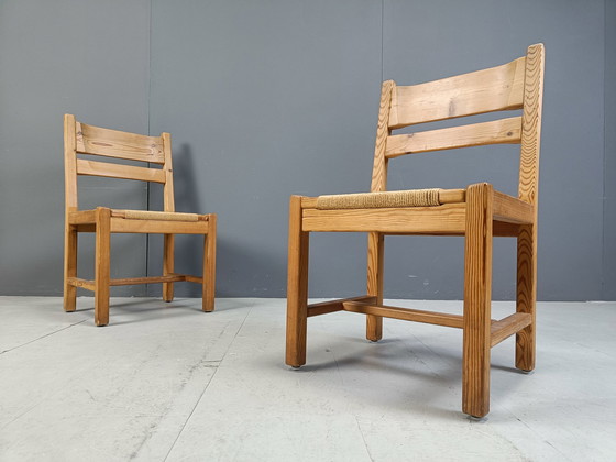Image 1 of Chaises de salle à manger scandinaves en bois de pin, 1960S By Gm Mobler