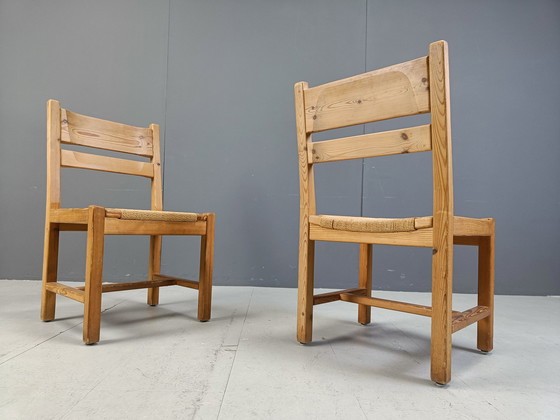 Image 1 of Chaises de salle à manger scandinaves en bois de pin, 1960S By Gm Mobler