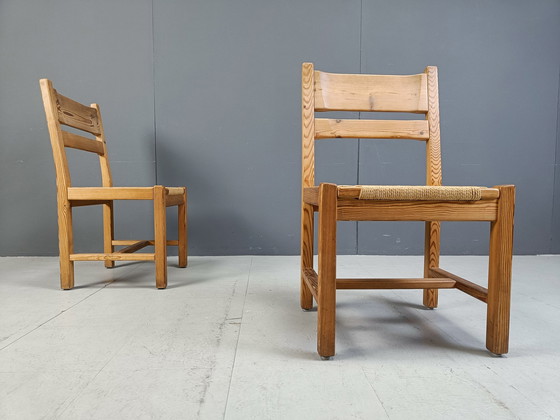 Image 1 of Chaises de salle à manger scandinaves en bois de pin, 1960S By Gm Mobler