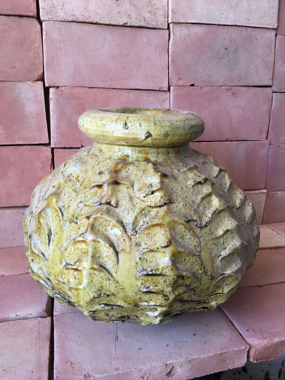 Image 1 of Poterie De Tamegroute En Terre Cuite Émaillée 