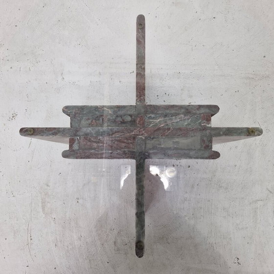 Image 1 of Table basse italienne vintage en marbre, 1980