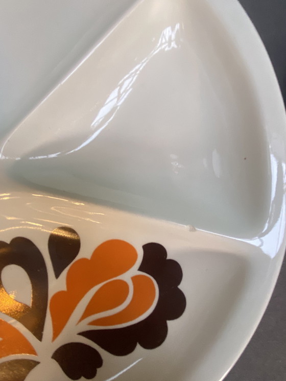 Image 1 of Le Creuset Vintage Fondue Set With Matching Plates