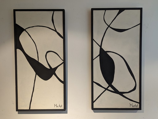 Duo de fourmis peintres