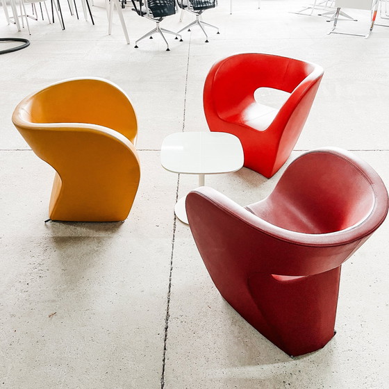 Image 1 of Moroso - Fauteuil Victoria And Albert - Cuir rouge