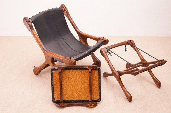 Image 1 of Fauteuil Lounge Avec Ottomane Par Don Shoemaker