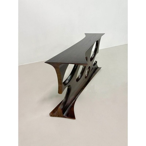 Image 1 of Table console vintage en frêne, Hongrie